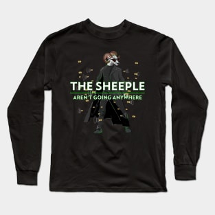 Sheeple arent Going Anywhere Black Sheep Long Sleeve T-Shirt